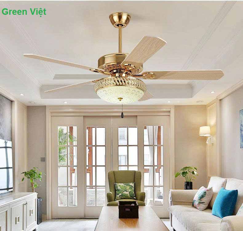 Quạt Trần Đèn  quat-tran-den-5-canh-sat-dq-ct-107