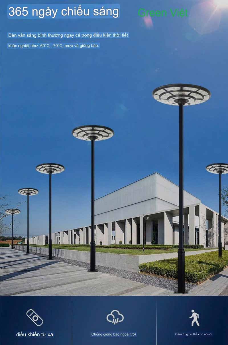 Đèn Sân Vườn Solar Light UFO-500W-V den-san-vuon-solar-light-ufo-500w-v-va-cong-vien