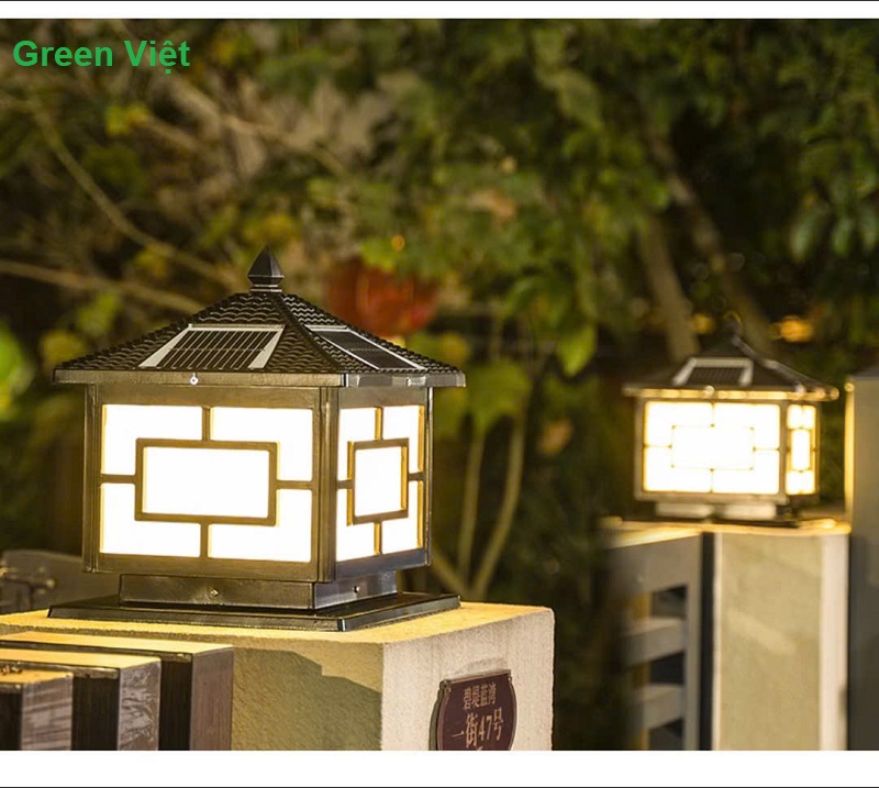 Đèn Trụ Cổng Solar Light den-tru-cong-solar-light-30cm