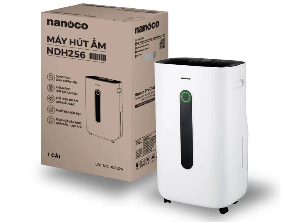 Máy hút ẩm Nanoco NDH256 may-hut-am-nanoco-ndh256