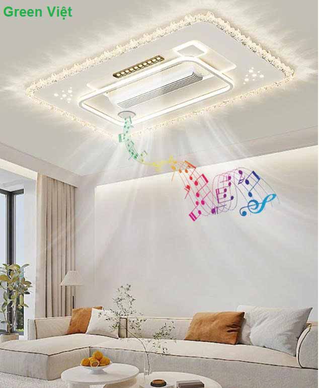 Quạt trần đèn không cánh quat-tran-den-khong-canh-qtdop12-ket-noi-loa-bluetooth
