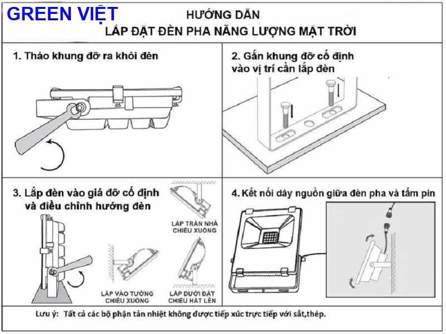 Đèn Năng Lượng Mặt Trời 1000W