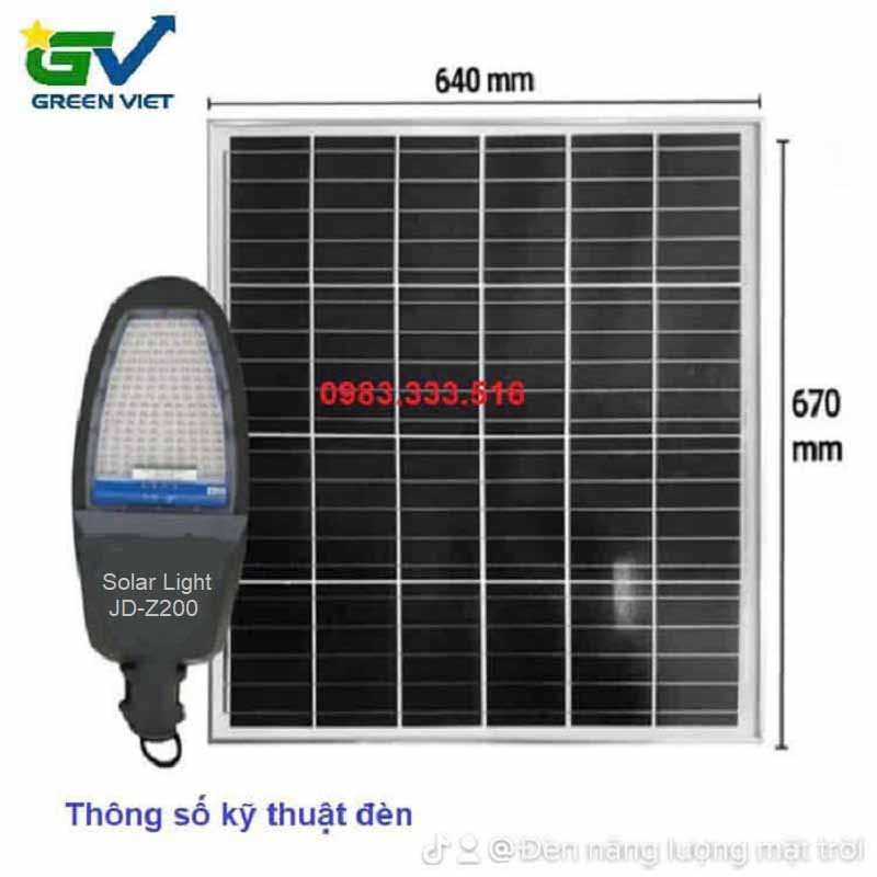 Đèn Năng Lượng Mặt Trời 200W den-nang-luong-mat-troi-200w-jd-z200-cao-cap
