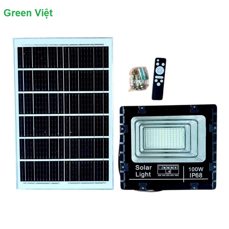 Đèn pha LED năng lượng mặt trời 100W den-pha-led-nang-luong-mat-troi-100w-pl100-green-viet