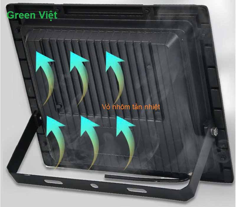 Đèn pha LED năng lượng mặt trời 100W den-pha-led-nang-luong-mat-troi-100w-pl100-green-viet