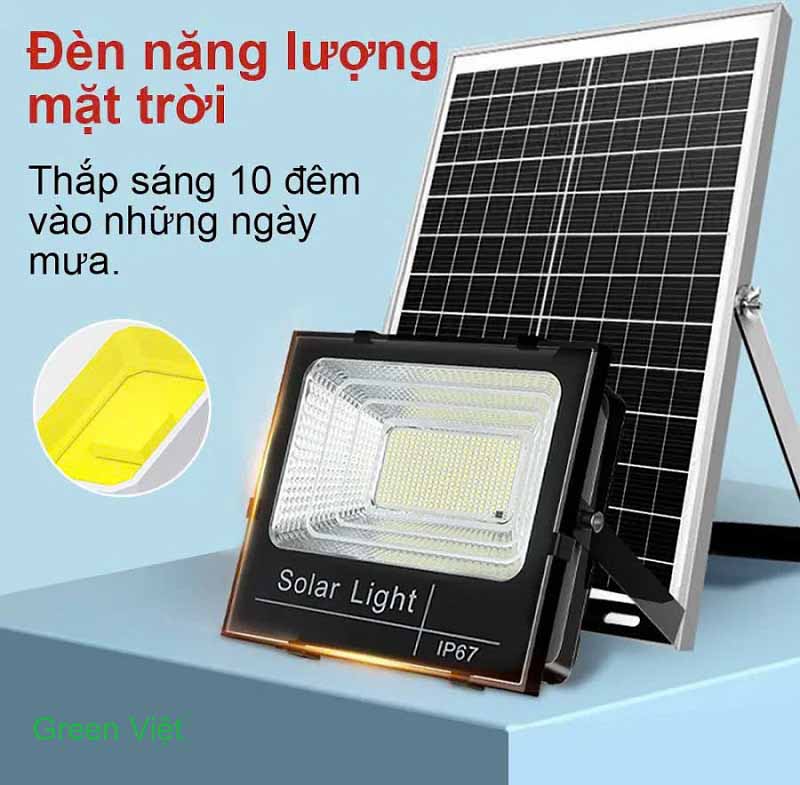 Đèn Pha Năng Lượng Mặt Trời Rời không Có Tấm Pin
