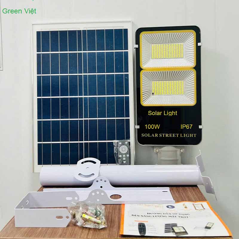 Đèn Sân Vườn Solar Light 100W den-san-vuon-solar-light-100w-dc-100