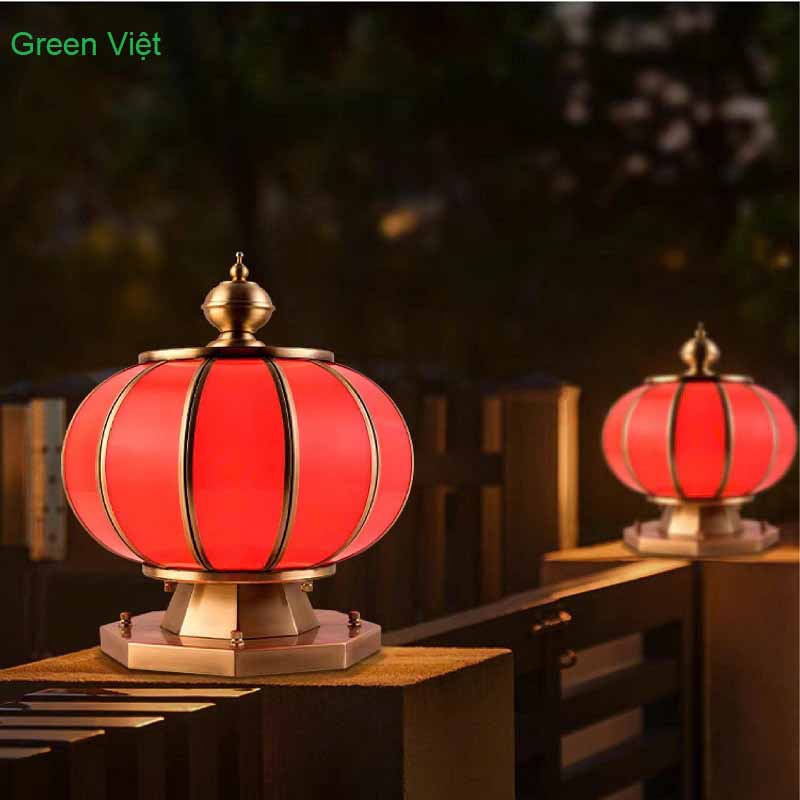 Đèn Trụ Cổng Trang Trí Màu Đỏ den-tru-cong-trang-tri-mau-do-td40-nang-luong-mat-troi