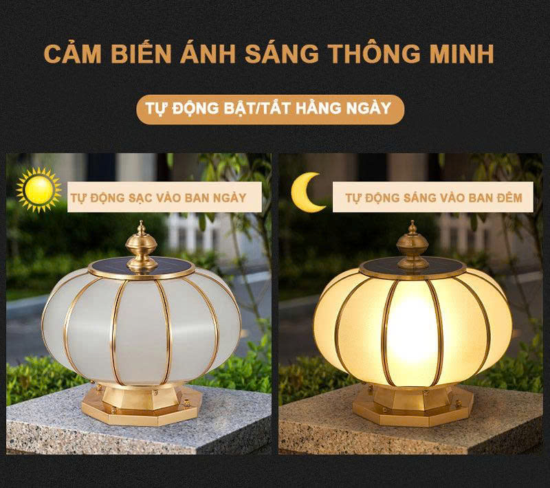Đèn Trụ Cổng Tròn Năng Lượng Mặt Trời den-tru-cong-tron-nang-luong-mat-troi-t30