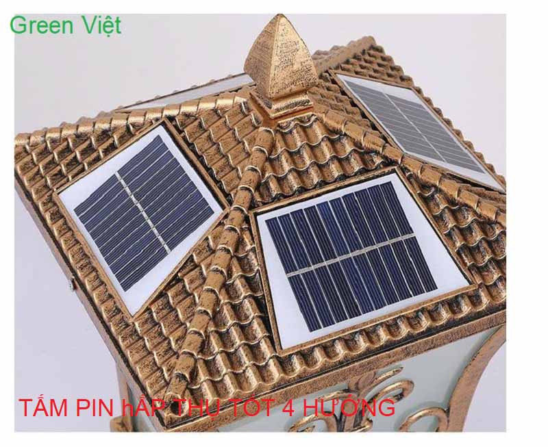 Đèn Trụ Trang Trí Sân Vườn Năng lượng mặt trời