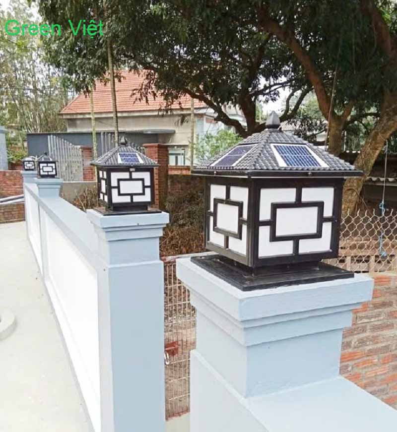 Đèn Trụ Trang Trí Sân Vườn Năng lượng mặt trời