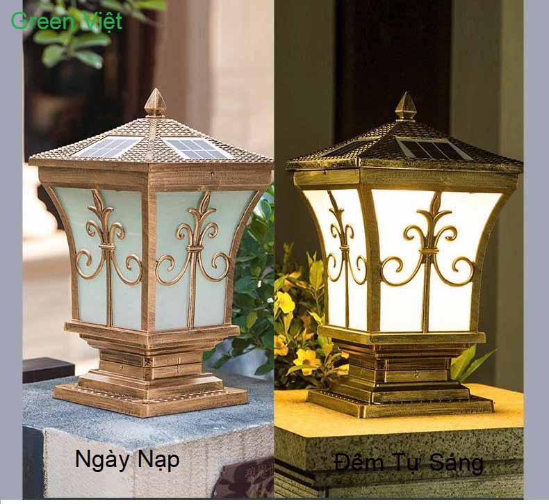 Đèn Trụ Trang Trí Sân Vườn Năng lượng mặt trời