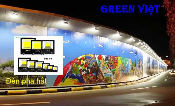 ĐÈN PHA HẮT; ĐÈN PHA LED; ĐÈN PHA gREEN vIỆT; đèn pha lắp biển; đèn pha hắt biển quảng cáo; đèn pha; đèn pha năng lượng mặt trời;