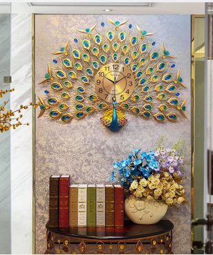 Đồng Treo Tường Chim Công - Đồng Hồ Treo Tường Nghệ Thuật GV99