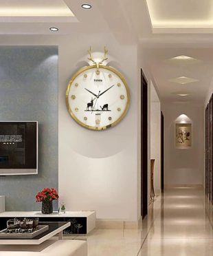 Đồng hồ treo tường Hươu - Đồng hồ nghệ thuật Hươu Nai K689