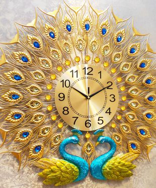 dong-ho-chim-cong-doi-a-1-2-dong-ho-trang-tri-nghe-thuat-chim-cong-vang