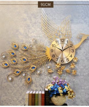 dong-ho-treo-tuong-nghe-thuat-phuong-hoang-k673