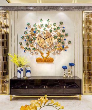 Đồng Hồ Trang Trí Nghệ Thuật Tuần Lộc Mai Vàng DH63 - Đón Xuân Mới ( Giảm Sốc)