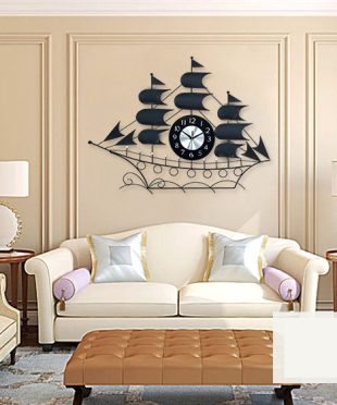 dong-ho-thuan-buom-xuoi-gio-dong-ho-treo-tuong-nghe-thuat