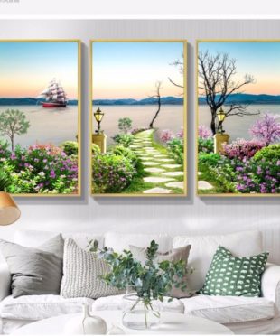 Tranh nghệ thuật 3D tráng gương UV giá rẻ GV06