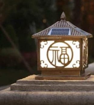 Đèn trụ cổng chiếu sáng năng lượng mặt trời TT30-301 (30x30cm)