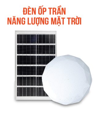 Đèn năng lượng mặt trời ốp trần trong nhà 200w