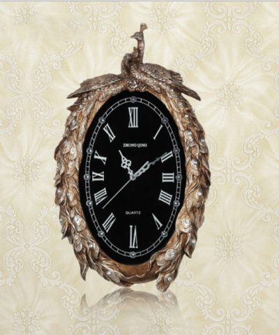Đồng hồ trang trí đôi chim công hạnh phúc DZ368N-8005