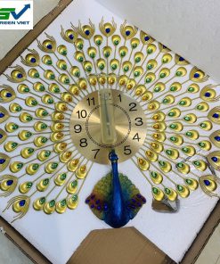 dong-ho-trang-tri-decor-nghe-thuat-vu-dieu-xanh-kl699