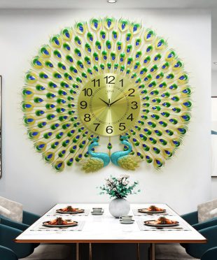 Đồng hồ chim công chúa phú quý may mắn cho gia chủ GV912