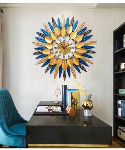 dong-ho-decor-treo-tuong-thiet-ke-hoa-xanh-tuoi-mau-ao-em-an-tuong-lm20205-70tv-1