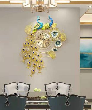 dong-ho-trang-tri-decor-chim-cong-khach-san-hp05