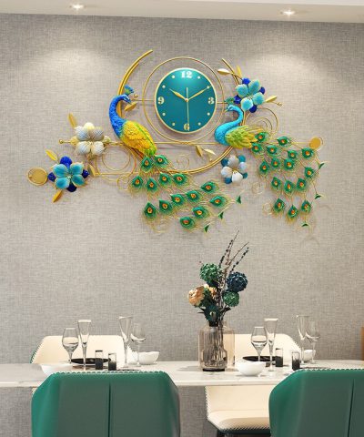 dong-ho-trang-tri-nghe-thuat-chim-cong-tinh-yeu-ben-lau-hp07