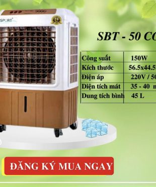 Quạt điều hòa hơi nước 45lít - Quạt giảm nhiệt DHHN-10
