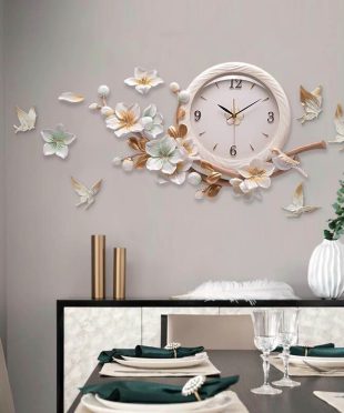 dong-ho-treo-tuong-nghe-thuat-phong-khach-voi-hoa-tuyet-lan-ttx1227