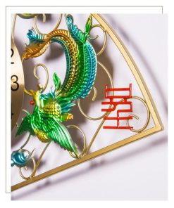 dong-ho-nghe-thuat-trang-tri-hinh-tranh-rong-va-chim-phuong-t1545