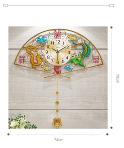 dong-ho-nghe-thuat-trang-tri-hinh-tranh-rong-va-chim-phuong-t1545