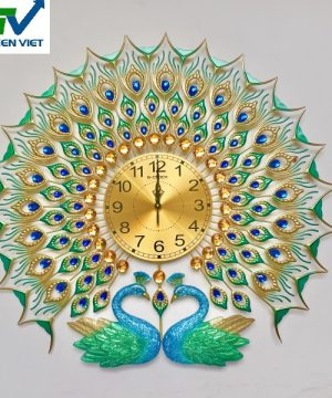 dong-ho-treo-tuong-decor-nghe-thuat-chim-cong-hanh-phuc-t2011