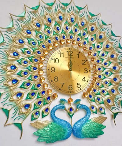 dong-ho-treo-tuong-decor-nghe-thuat-chim-cong-hanh-phuc-t2011