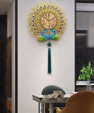 dong-ho-trang-tri-decor-chim-cong-doi-dh45