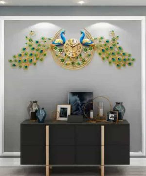 dong-ho-treo-tuong-trang-tri-phong-khach-tt22092-chim-cong-hanh-phuc-kich-thuoc-lon