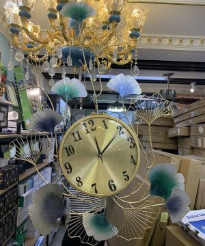 dong-ho-treo-tuong-nghe-thuat-tt23081-hoa-giay-leo-lang-mang; đồng hồ treo tường; đồng hồ trang trí;