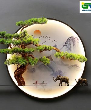 tranh-phu-dieu-nghe-thuat-cay-bonsai-lap-led-tpdbs01; đồng hồ tranh trang trí , đồng hồ nghệ thuật , đồng hồ decor, , đồng hồ nghệ thuật; tranh nghệ thuật; tranh phù điêu;