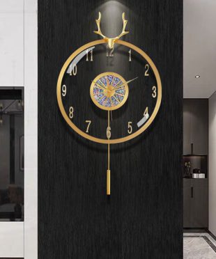 Đồng hồ trang trí nghệ thuật bằng titan cao cấp DHD1516