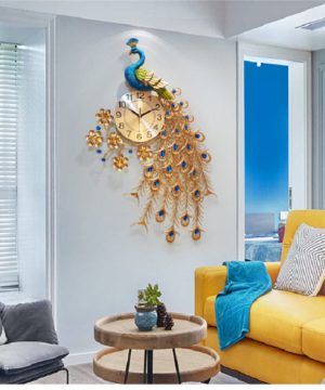 dong-ho-trang-tri-chim-cong-dhc105a