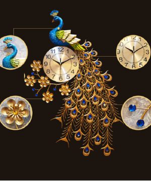 dong-ho-trang-tri-chim-cong-dhc105a