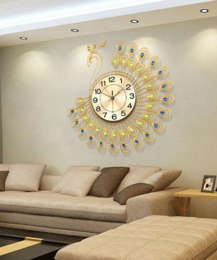 dong-ho-trang-tri-chim-cong-dhc-105