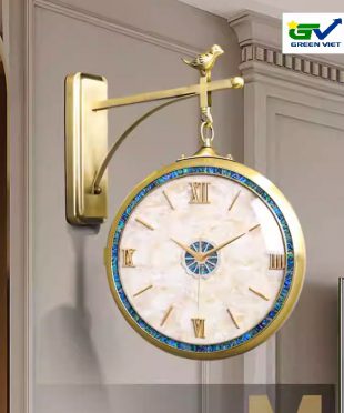 Đồng hồ treo tường trang trí 2 mặt DHH2M