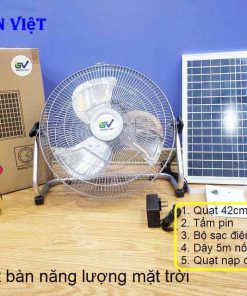 Quạt bàn năng lượng mặt trời