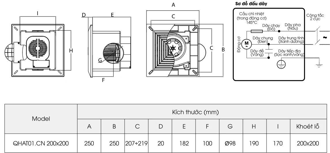 Quạt hút gắn tường