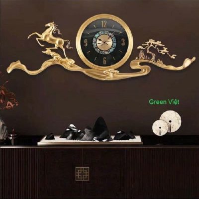 Đồng hồ tranh nghệ thuật DHCC123D bằng đồng Vip là sự lựa chọn hoàn hảo cho không gian sống sang trọng